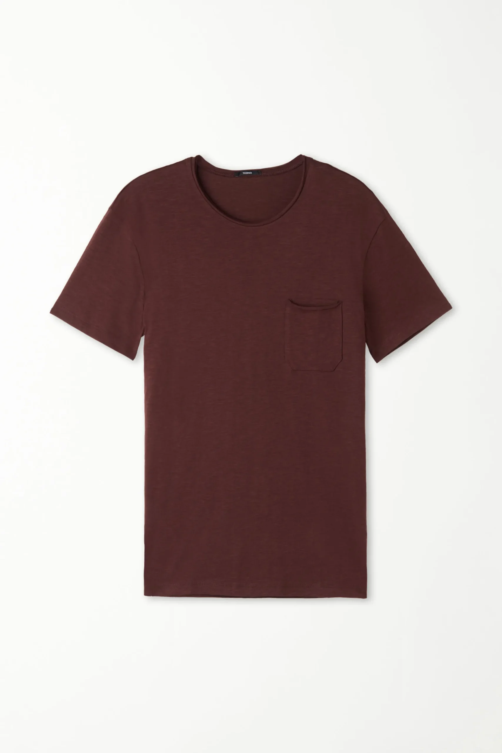 Cotton T-Shirt With Breast Pocket - T-Shirts - Men | Tezenis