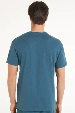 Cotton T-Shirt With Breast Pocket - T-Shirts - Men | Tezenis