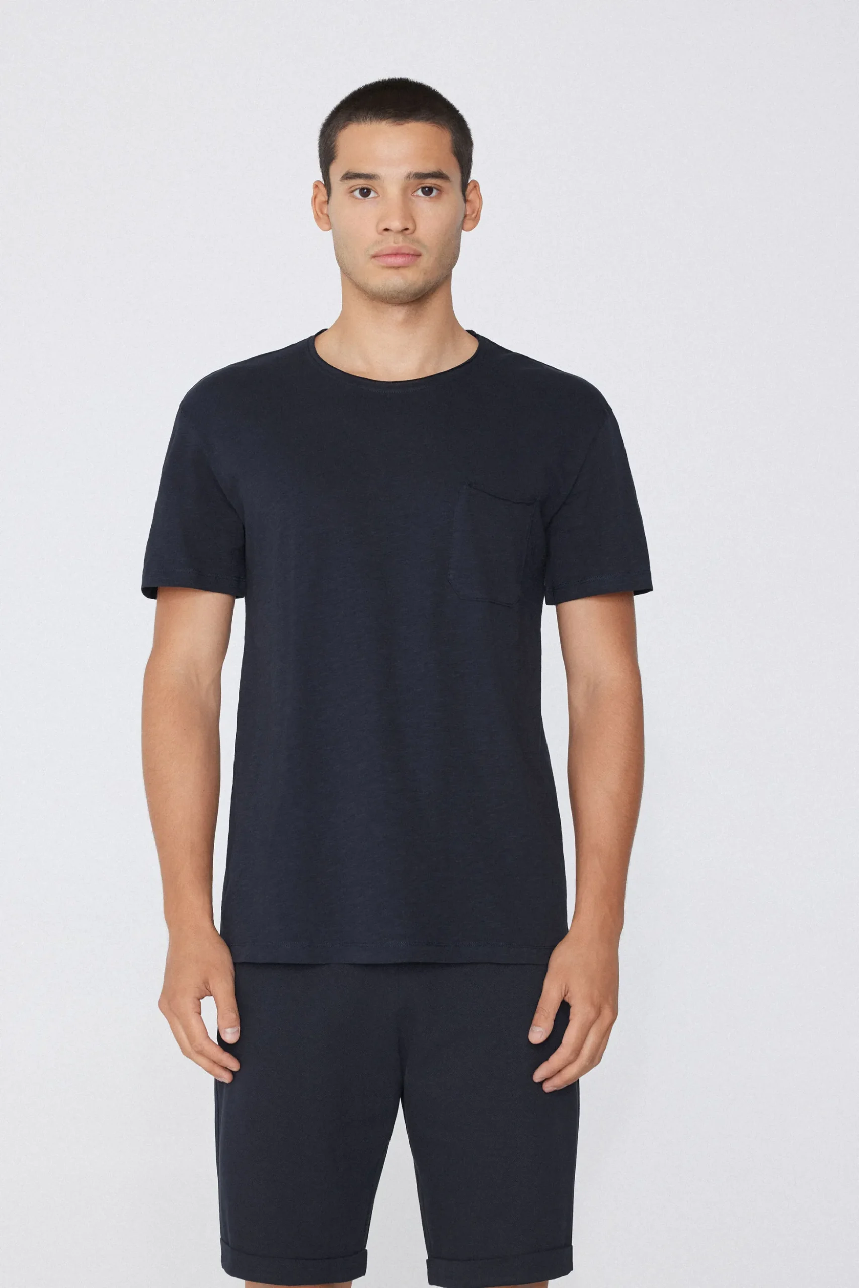 Cotton T-Shirt With Breast Pocket - T-Shirts - Men | Tezenis
