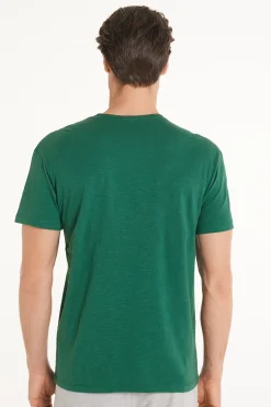 Cotton T-Shirt With Breast Pocket - T-Shirts - Men | Tezenis
