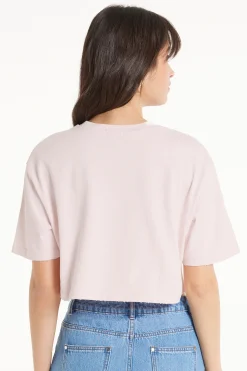 Crew Neck Cropped Cotton T-Shirt - Short-Sleeved Tops - Women | Tezenis