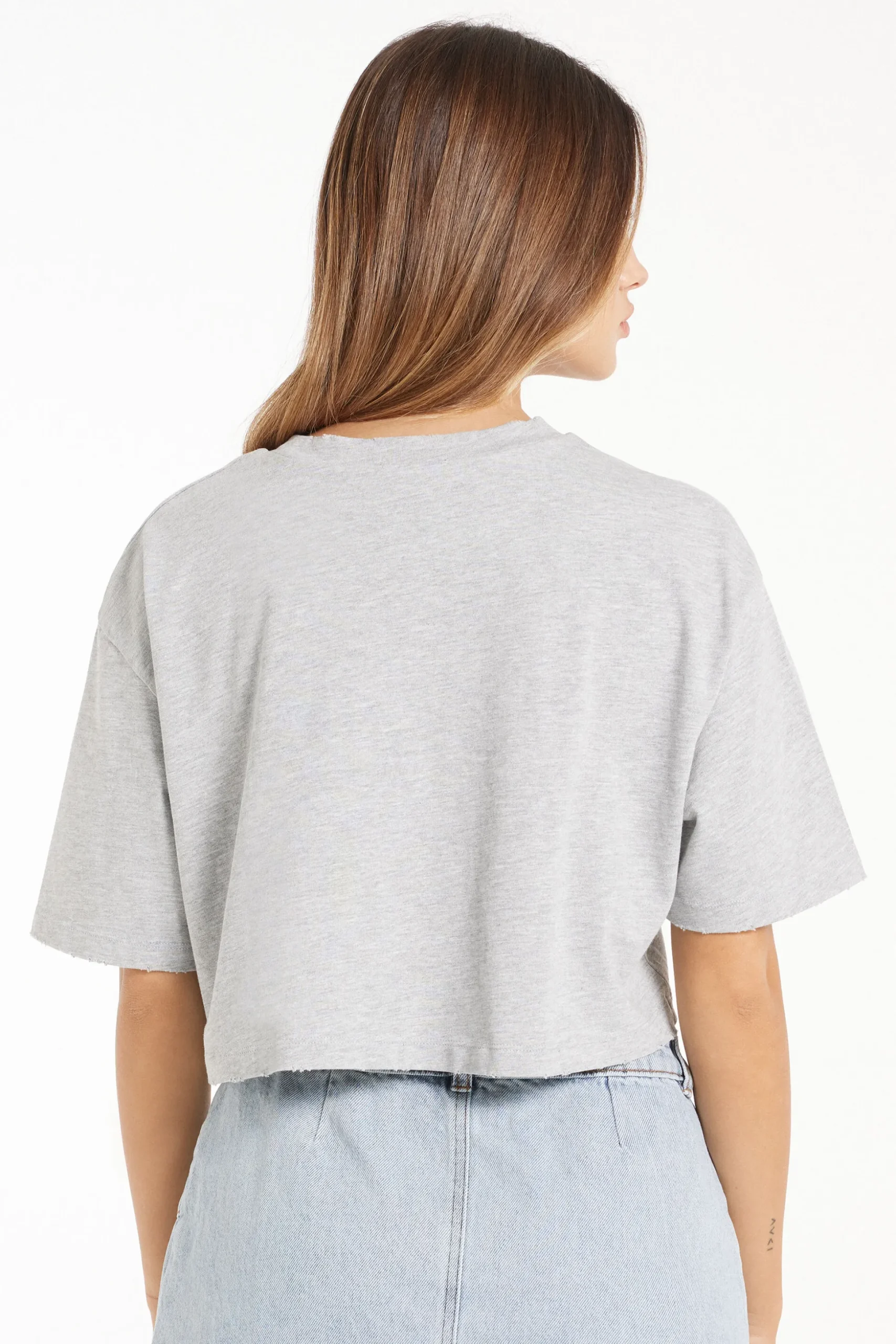 Crew Neck Cropped Cotton T-Shirt - Short-Sleeved Tops - Women | Tezenis