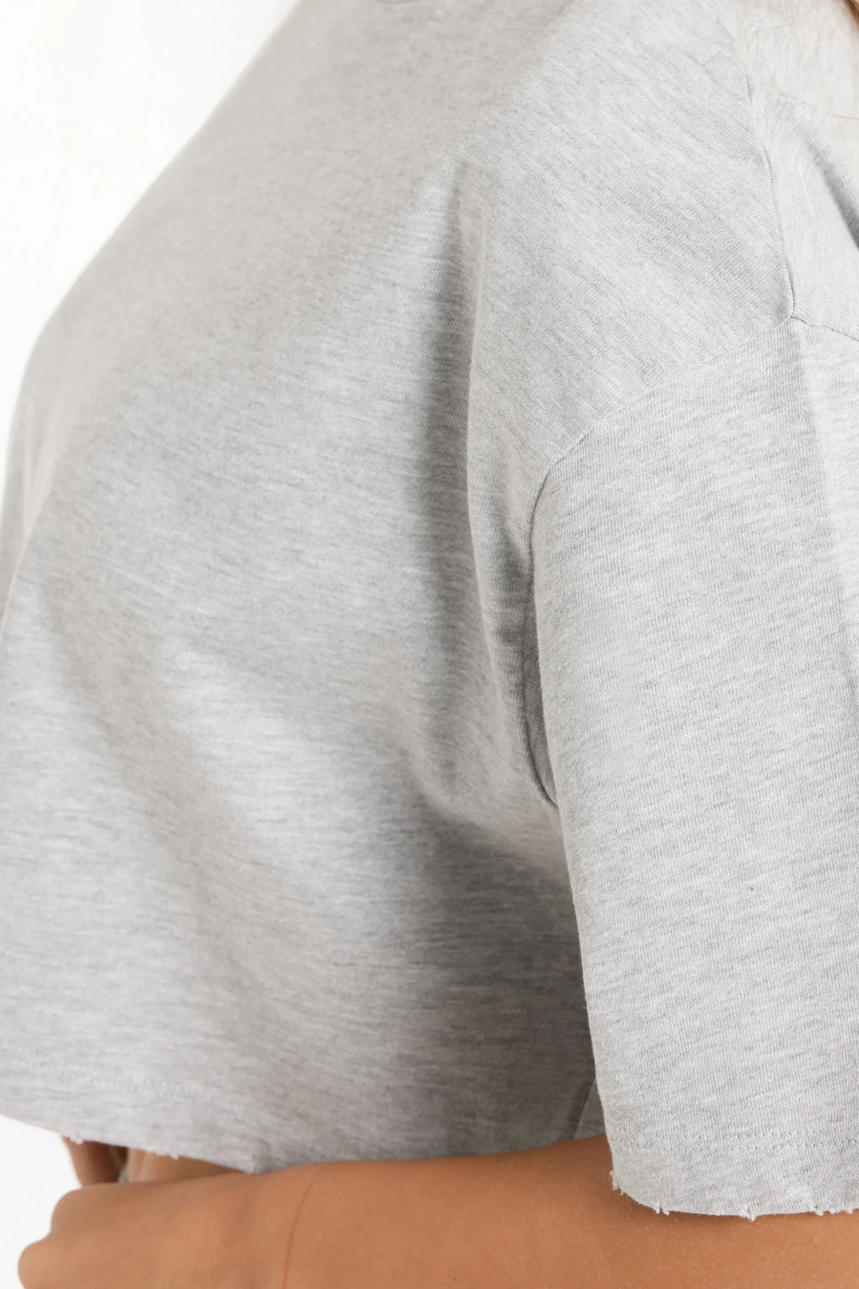 Crew Neck Cropped Cotton T-Shirt - Short-Sleeved Tops - Women | Tezenis