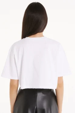 Crew Neck Cropped Cotton T-Shirt - Short-Sleeved Tops - Women | Tezenis