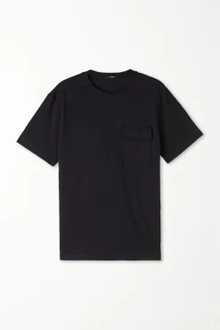 Crew-Neck Cotton Pocket T-Shirt - T-Shirts - Men | Tezenis