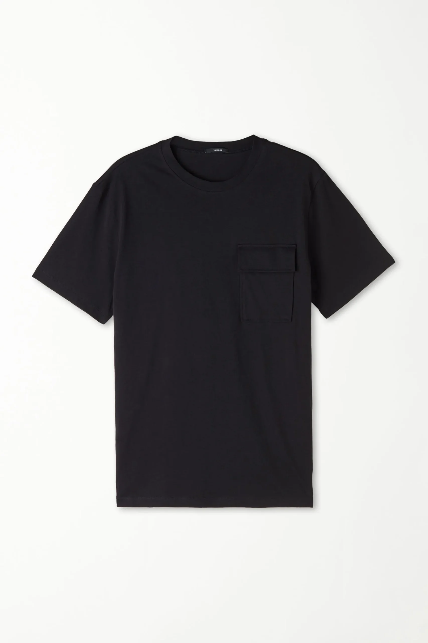 Crew-Neck Cotton Pocket T-Shirt - T-Shirts - Men | Tezenis