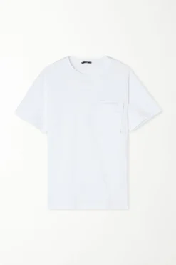 Crew-Neck Cotton Pocket T-Shirt - T-Shirts - Men | Tezenis