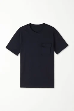 Crew-Neck Cotton Pocket T-Shirt - T-Shirts - Men | Tezenis