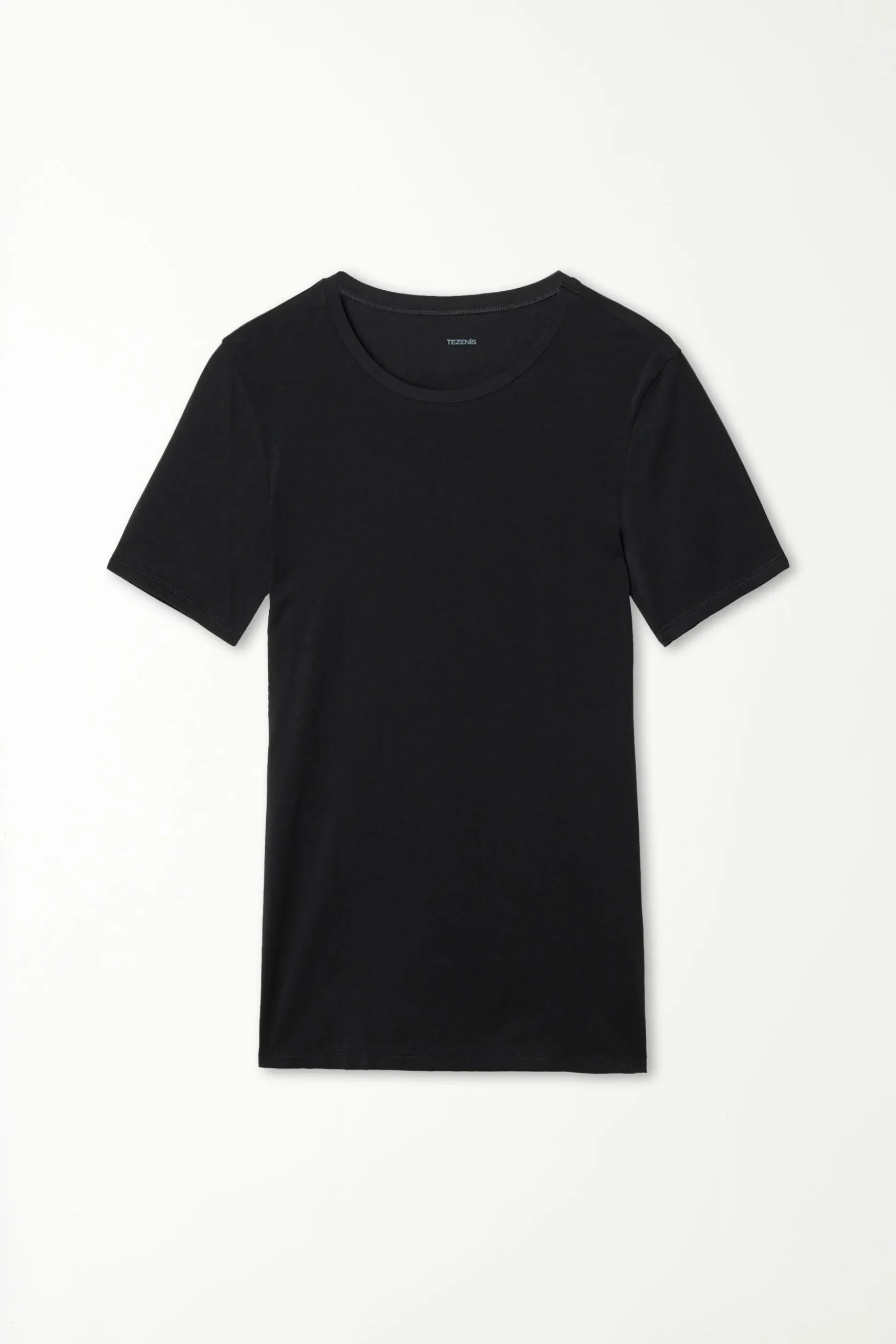 Crew-Neck Stretch-Cotton T-Shirt - Short-Sleeved Tops - Women | Tezenis