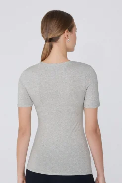 Crew-Neck Stretch-Cotton T-Shirt - Short-Sleeved Tops - Women | Tezenis