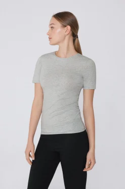 Crew-Neck Stretch-Cotton T-Shirt - Short-Sleeved Tops - Women | Tezenis