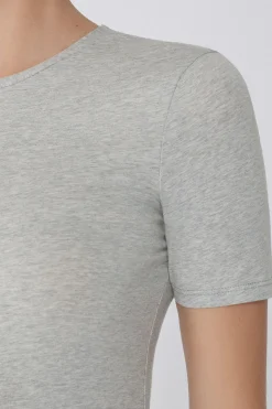 Crew-Neck Stretch-Cotton T-Shirt - Short-Sleeved Tops - Women | Tezenis