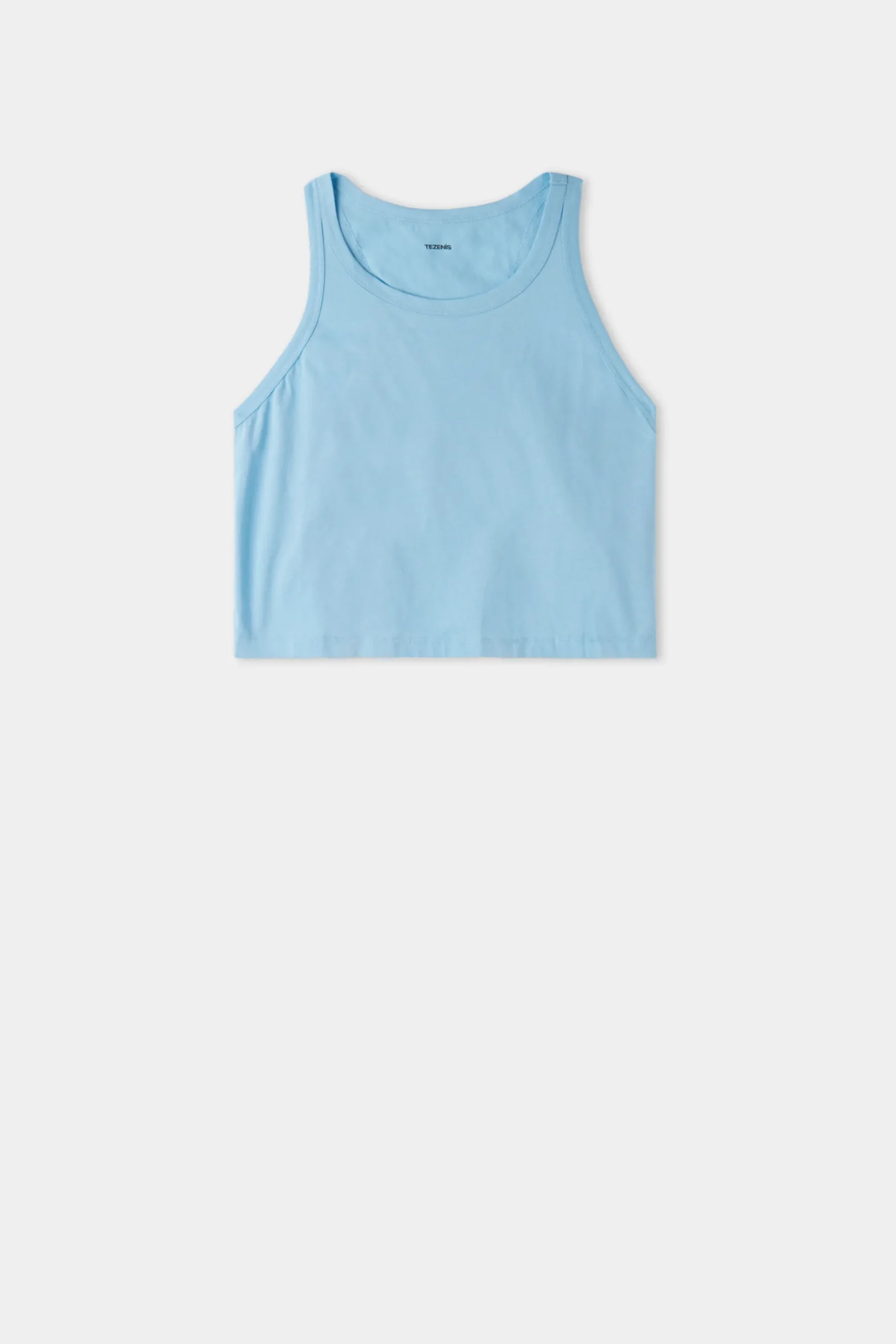 Cropped Cotton Halter Tank Top - Pajama Sets - Women | Tezenis