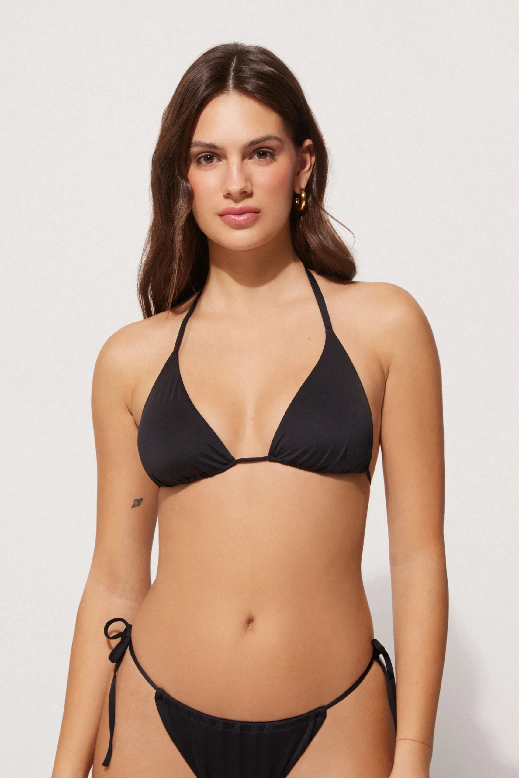 Curtain String Recycled Microfiber Triangle Top Bikini - Triangle - Women | Tezenis