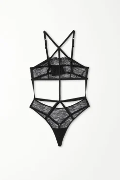 Cut-Out Lace Bodysuit - Underwear Bodysuits - Women | Tezenis
