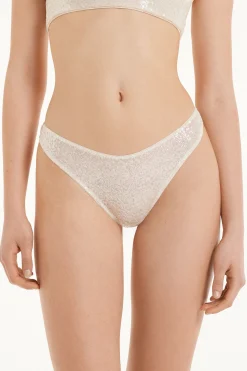 Daily Sequin High-Cut Thong - G-strings And Thongs - Women | Tezenis