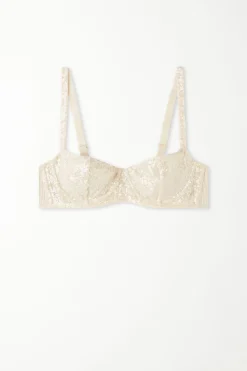 Daily Sequin Paris Straight-Neck Balconette Bra - Balconette - Women | Tezenis