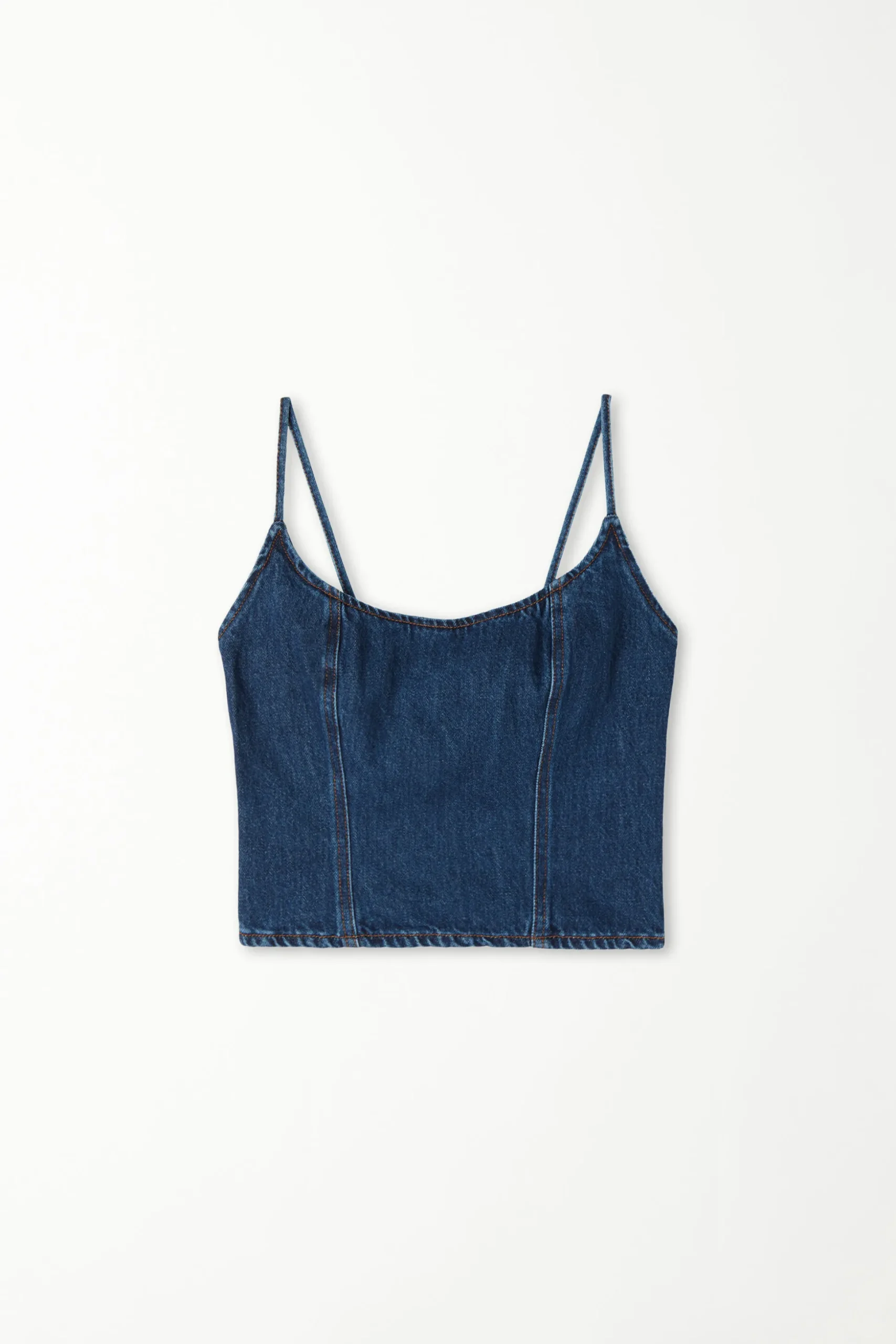 Denim Spaghetti Strap Tank Top - Tank Tops - Women | Tezenis