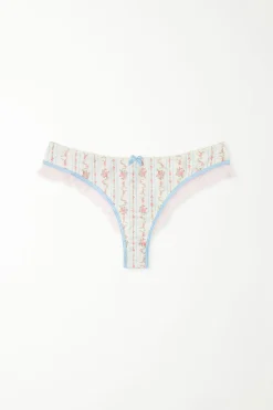 Dreaming Flowers High-Cut Brazilian Panties - Cheeky Briefs - Women | Tezenis