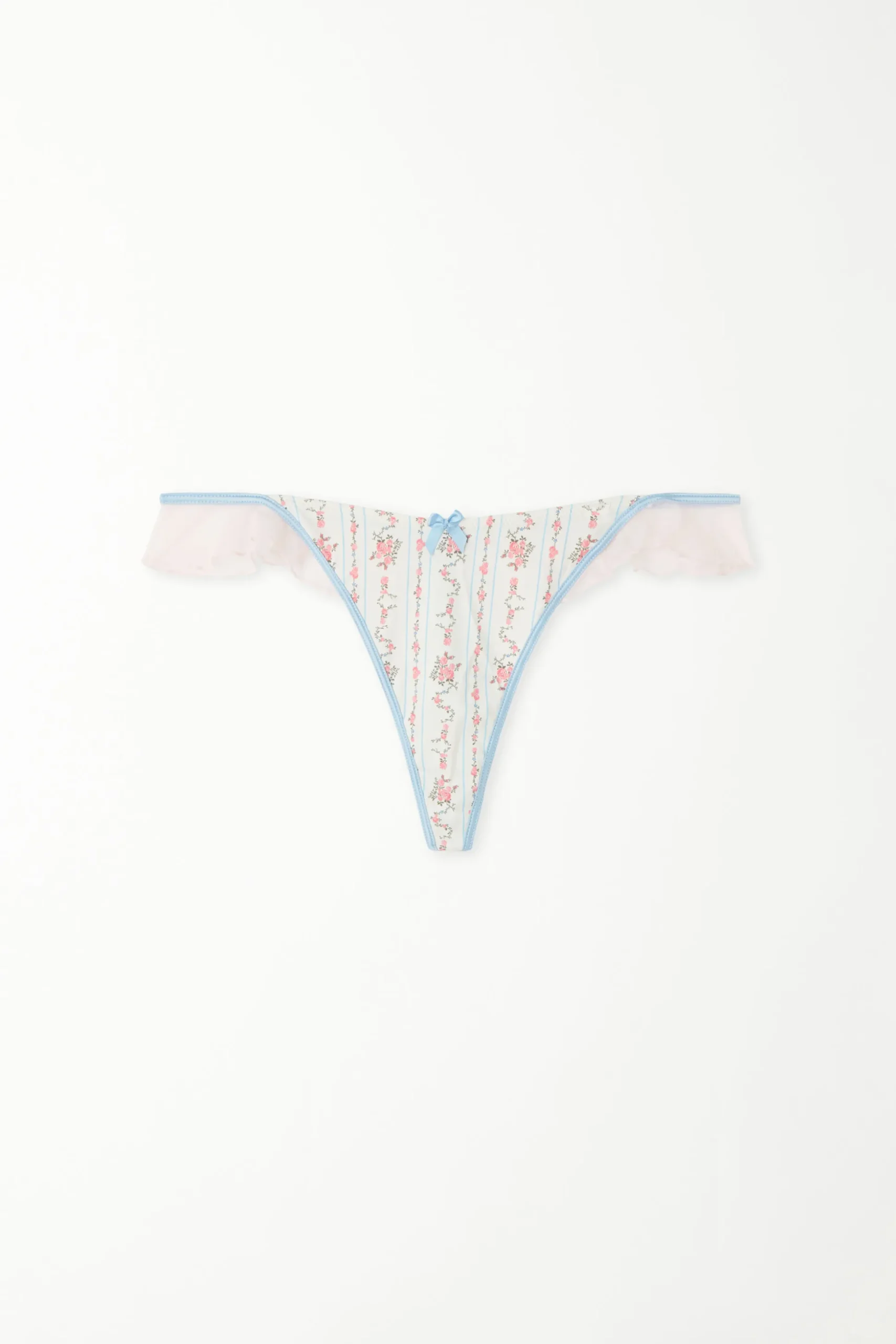 Dreaming Flowers High-Cut Side String Thong - G-strings And Thongs - Women | Tezenis
