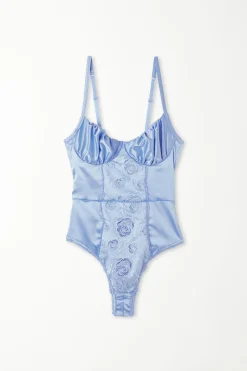 Eternal Roses Satin Balconette Bodysuit - Underwear Bodysuits - Women | Tezenis
