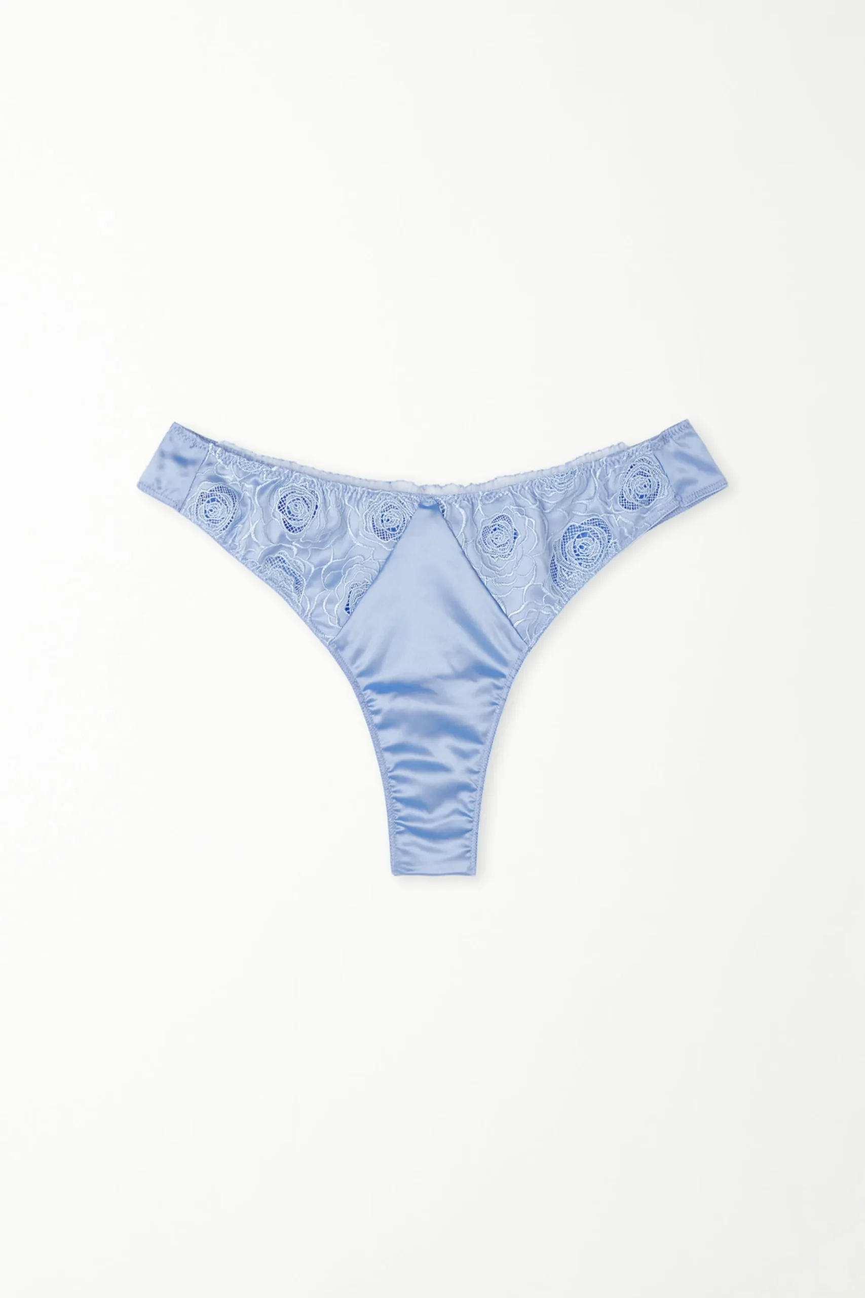 Eternal Roses Satin High-Cut Brazilian Panties - Cheeky Briefs - Women | Tezenis