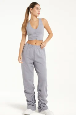 Extra Long Sweatpants With Ruching - Pants - Women | Tezenis