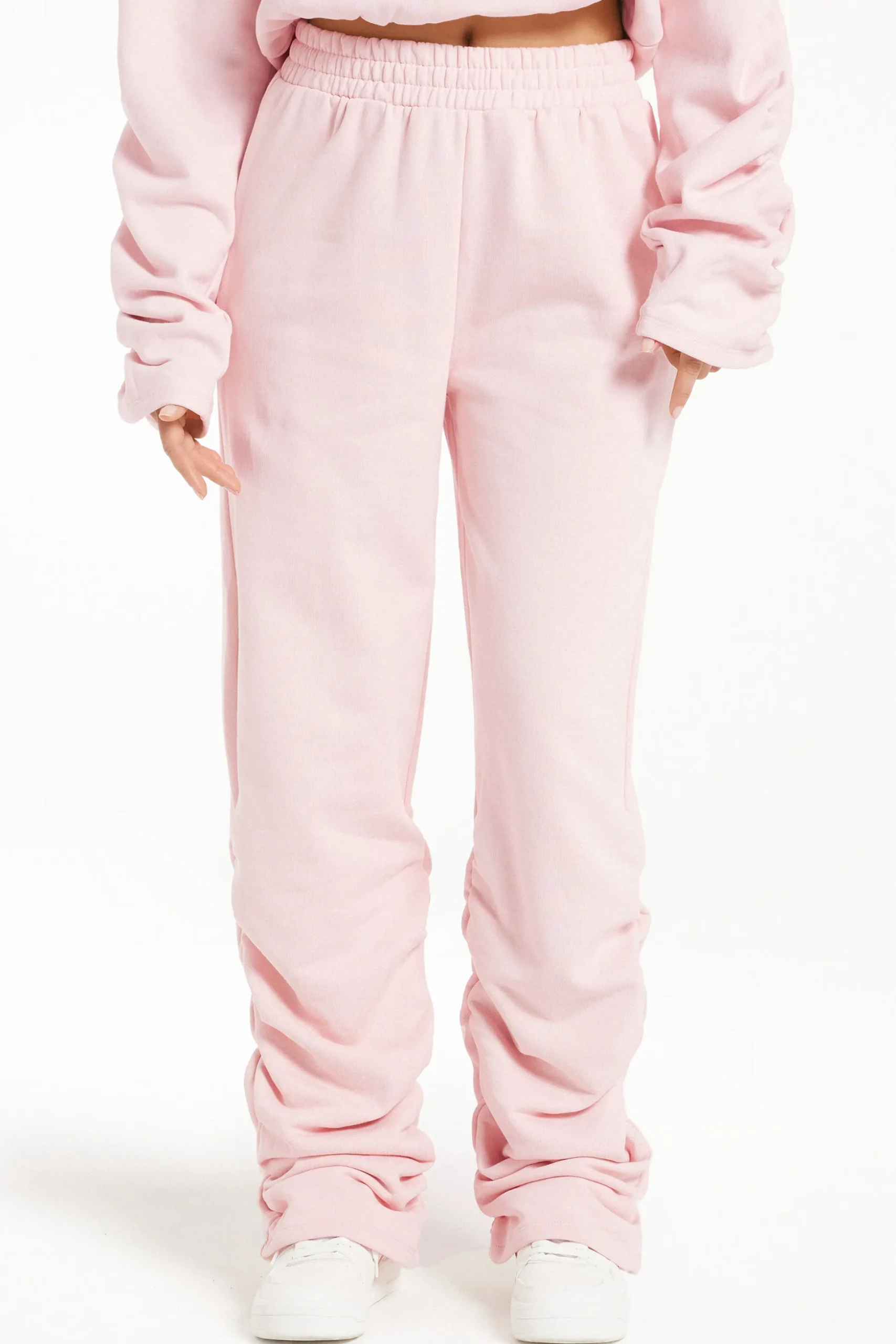 Extra Long Sweatpants With Ruching - Pants - Women | Tezenis
