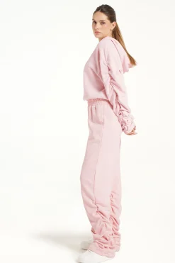 Extra Long Sweatpants With Ruching - Pants - Women | Tezenis