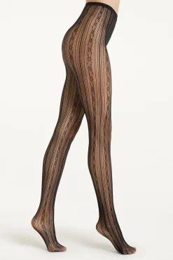 Fishnet Tights With Design - Fishnet - Women | Tezenis
