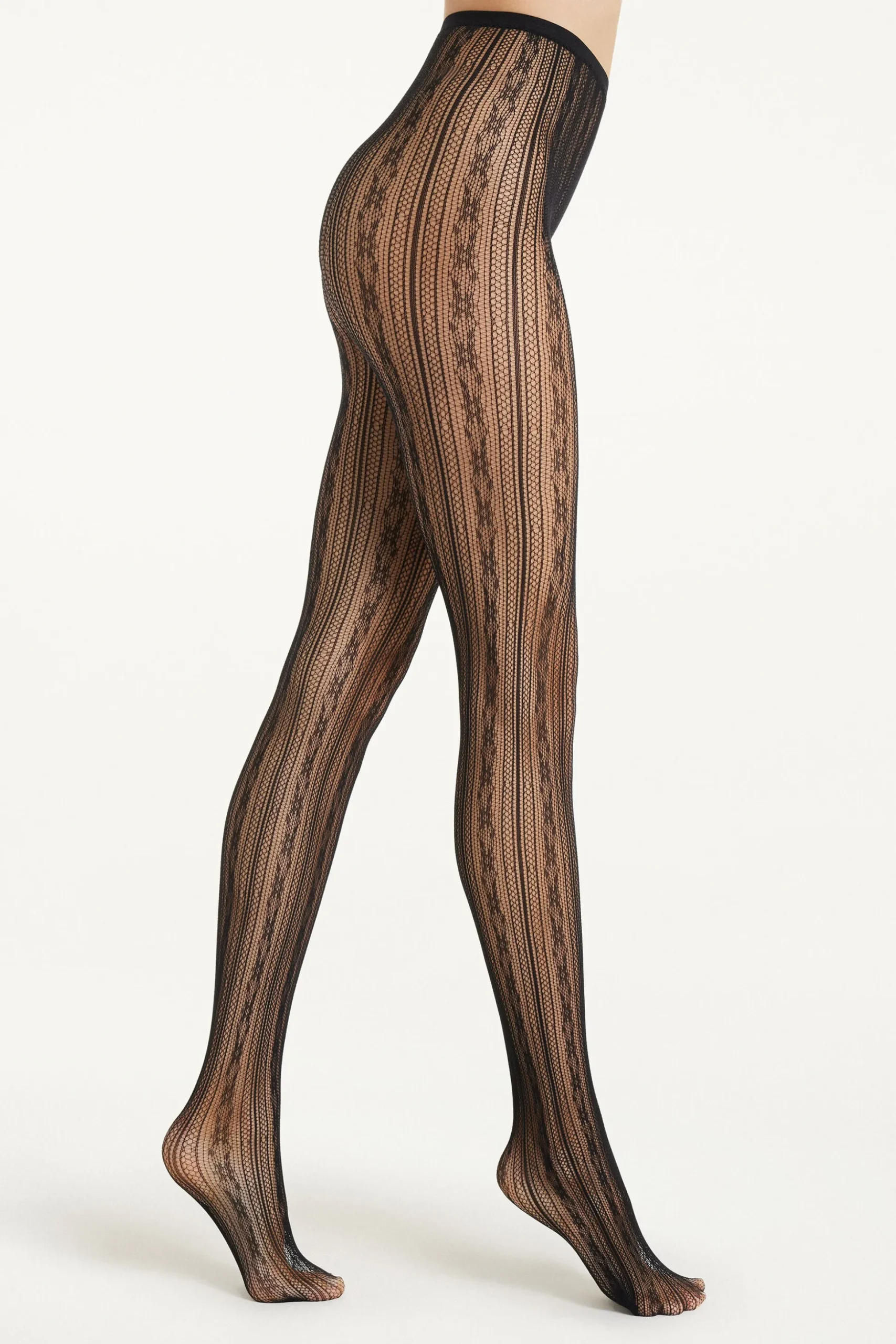 Fishnet Tights With Design - Fishnet - Women | Tezenis