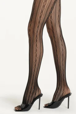 Fishnet Tights With Design - Fishnet - Women | Tezenis