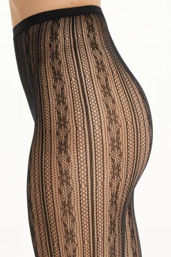 Fishnet Tights With Design - Fishnet - Women | Tezenis