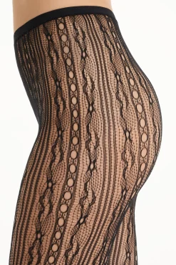 Fishnet Tights With Design - Fishnet - Women | Tezenis