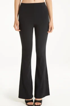 Flare-Cut Stretch Fabric Capri Pants - Pants - Women | Tezenis