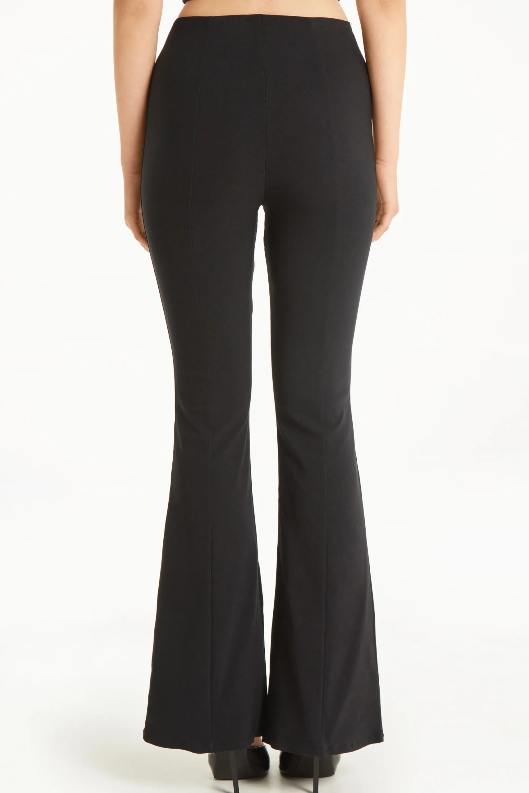 Flare-Cut Stretch Fabric Capri Pants - Pants - Women | Tezenis