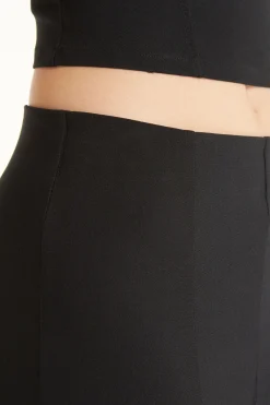 Flare-Cut Stretch Fabric Capri Pants - Pants - Women | Tezenis