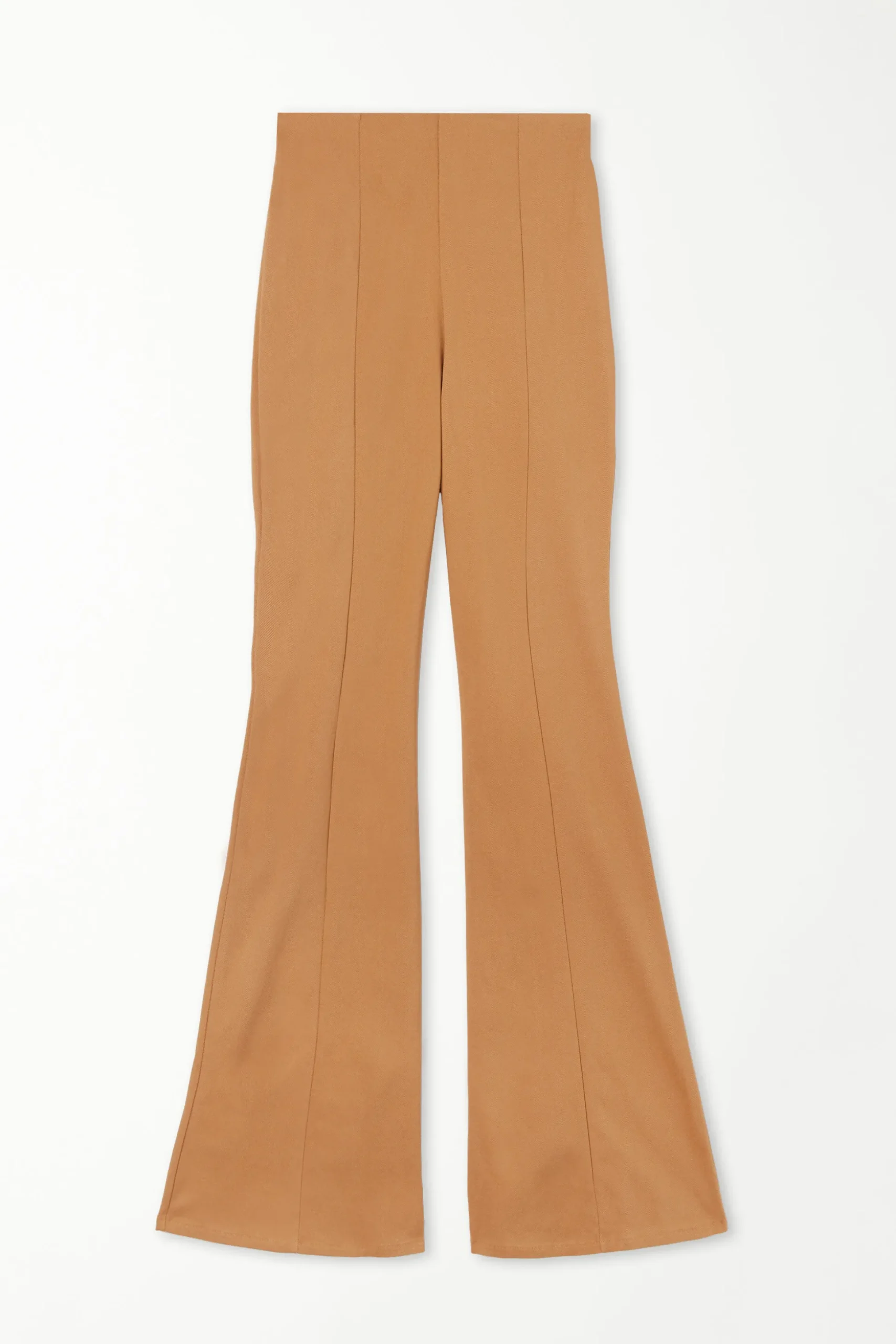 Flare-Cut Stretch Fabric Capri Pants - Pants - Women | Tezenis