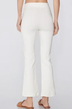 Flare-Cut Stretch Fabric Capri Pants - Pants - Women | Tezenis