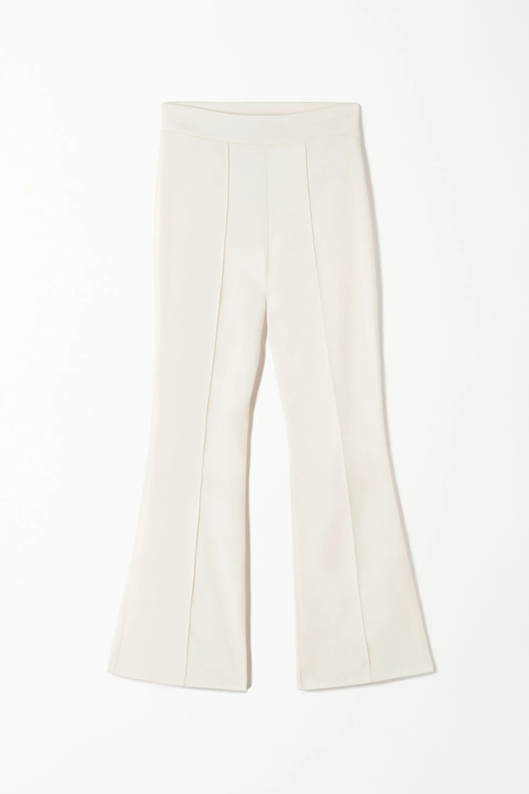 Flare-Cut Stretch Fabric Capri Pants - Pants - Women | Tezenis