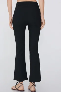Flare-Cut Stretch Fabric Capri Pants - Pants - Women | Tezenis