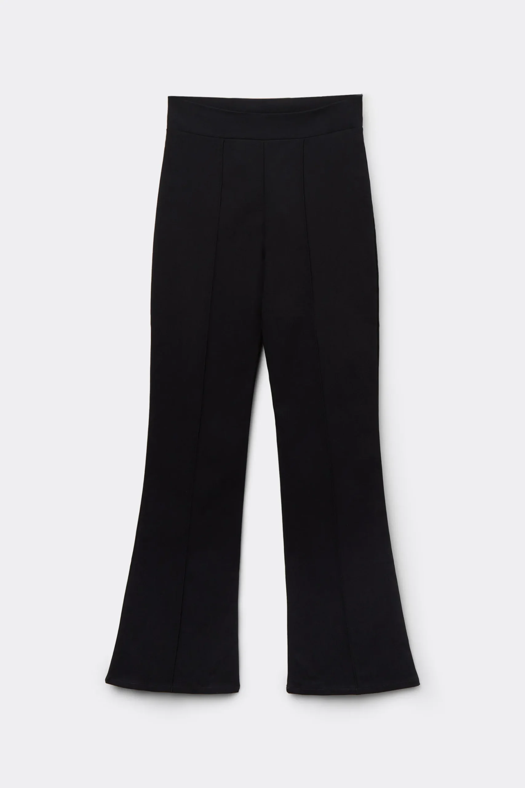 Flare-Cut Stretch Fabric Capri Pants - Pants - Women | Tezenis