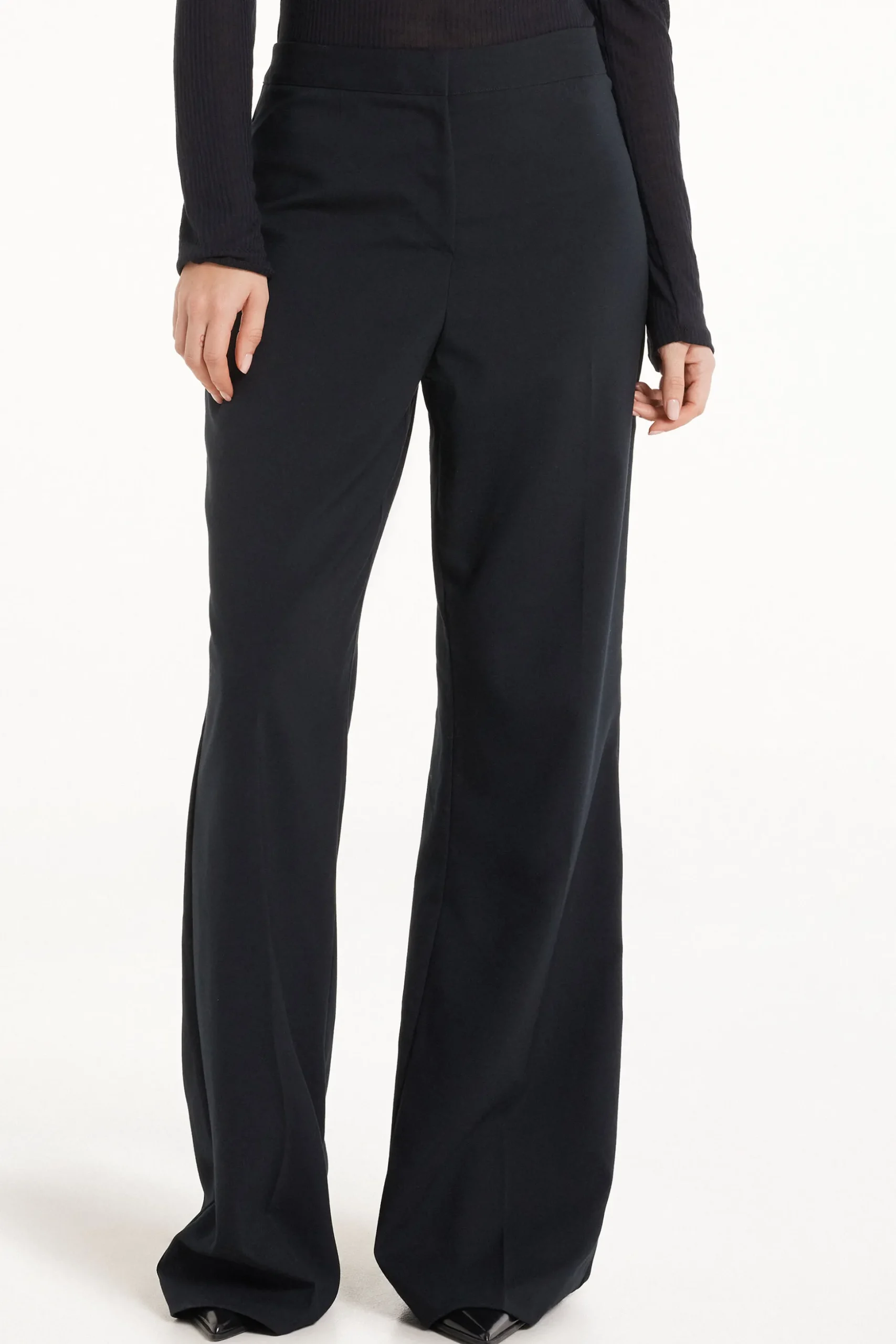 Flared Canvas Pants - Pants - Women | Tezenis