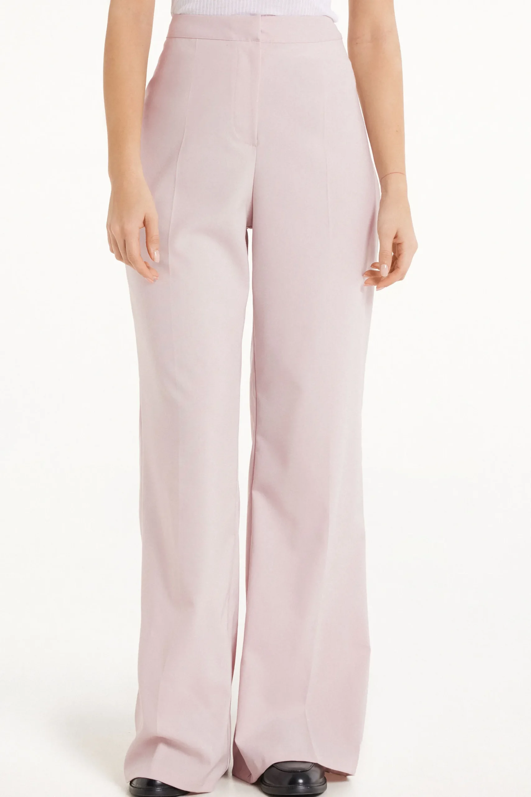 Flared Canvas Pants - Pants - Women | Tezenis