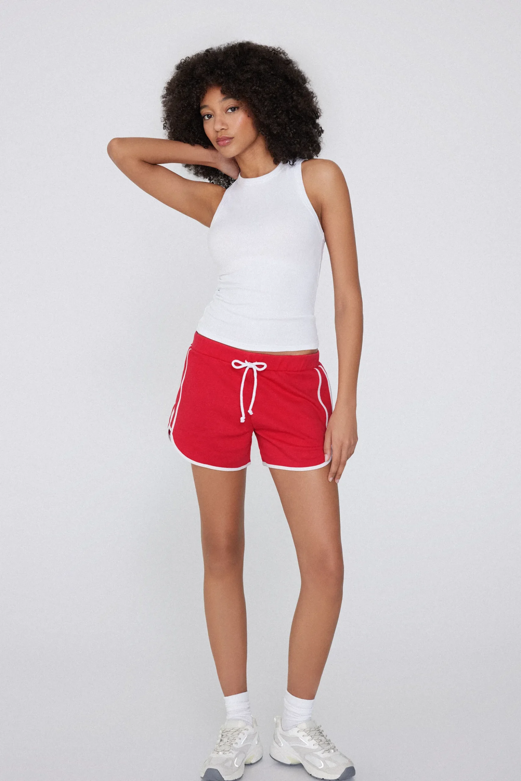 Fleece Piping Shorts - Shorts - Women | Tezenis