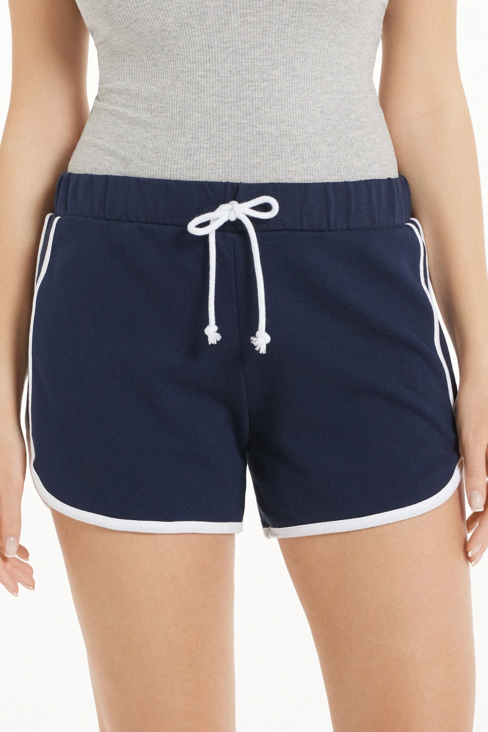 Fleece Piping Shorts - Shorts - Women | Tezenis
