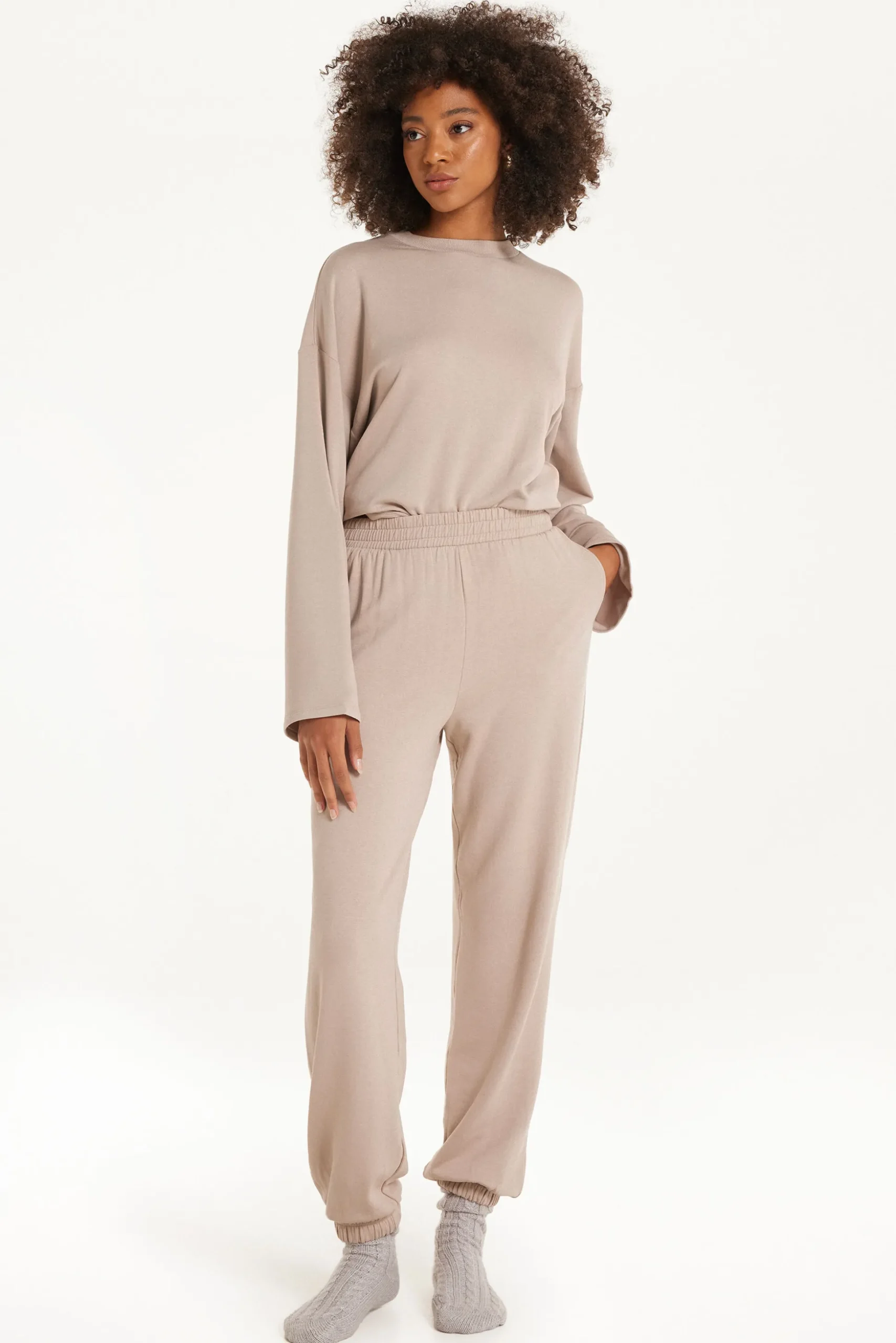 Fleece-Lined Jogging Pants - Pajama Sets - Women | Tezenis