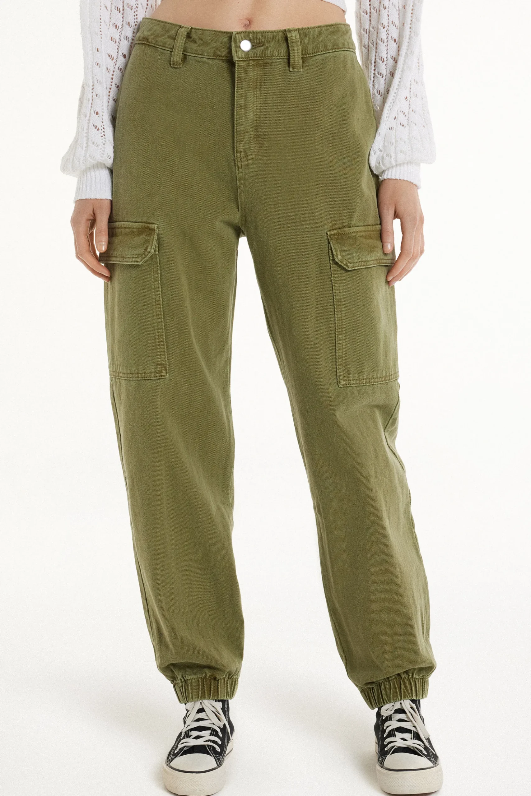 Full Length Cargo Jeans - Pants - Women | Tezenis
