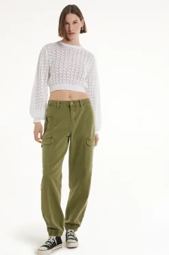 Full Length Cargo Jeans - Pants - Women | Tezenis