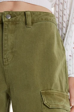 Full Length Cargo Jeans - Pants - Women | Tezenis